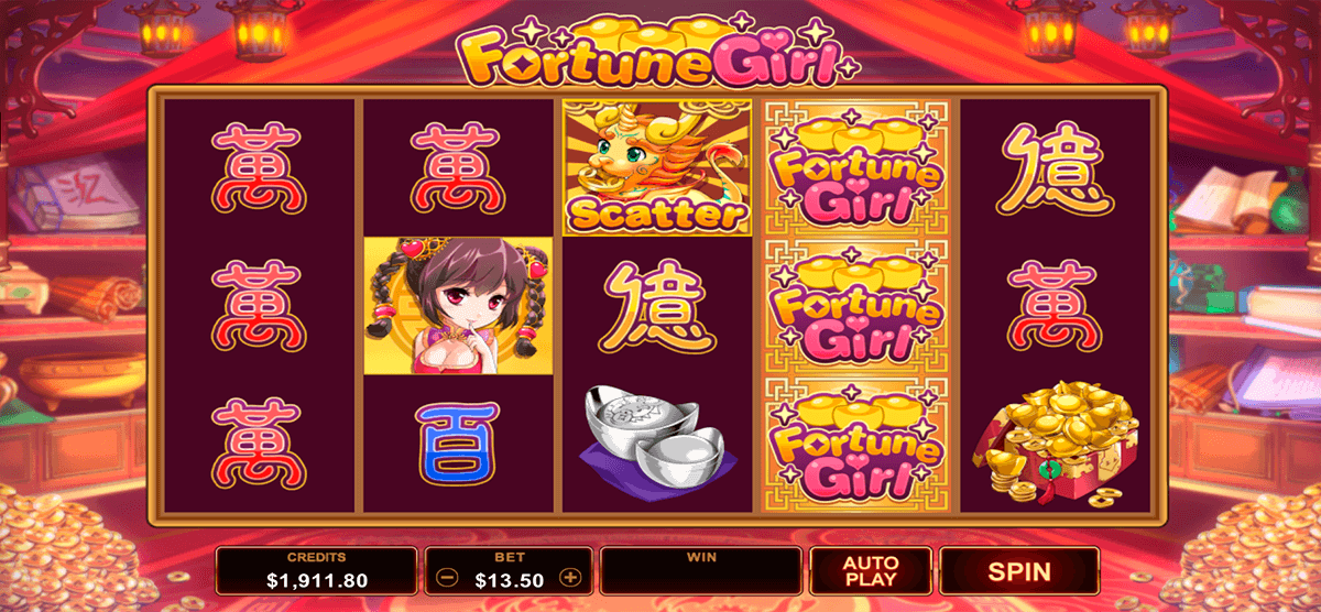 fortune girl microgaming slot machine