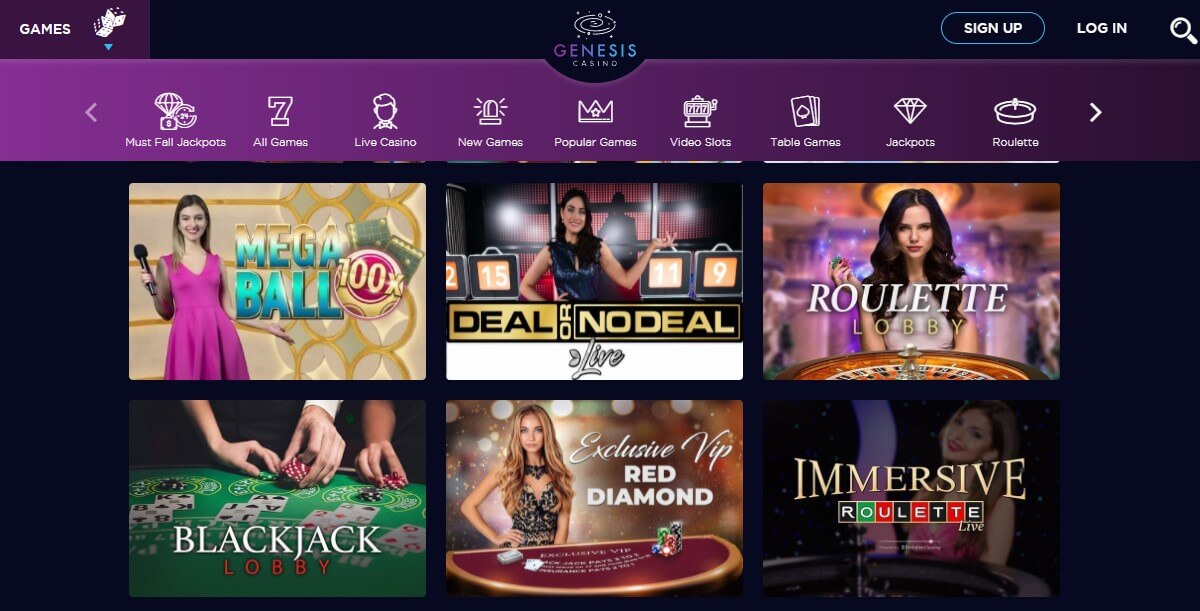 genesis casino sites