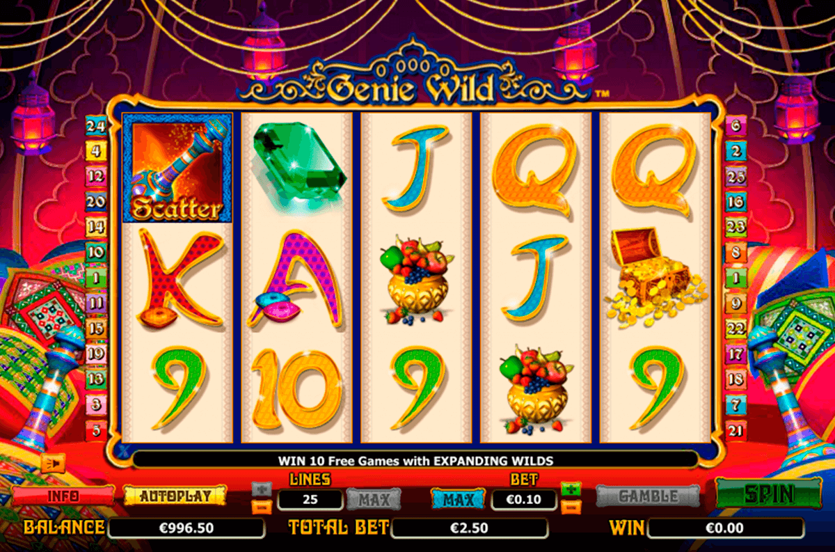 genie wild nextgen gaming slot machine 