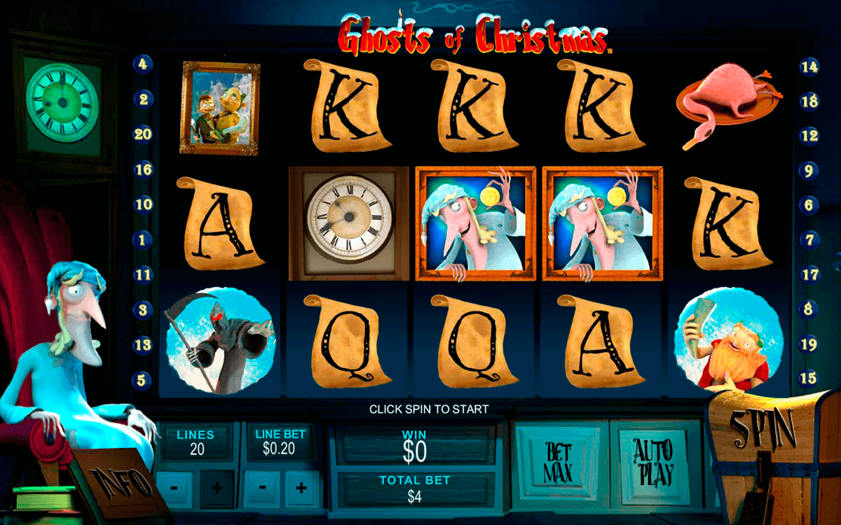 ghosts of christmas playtech slot machine