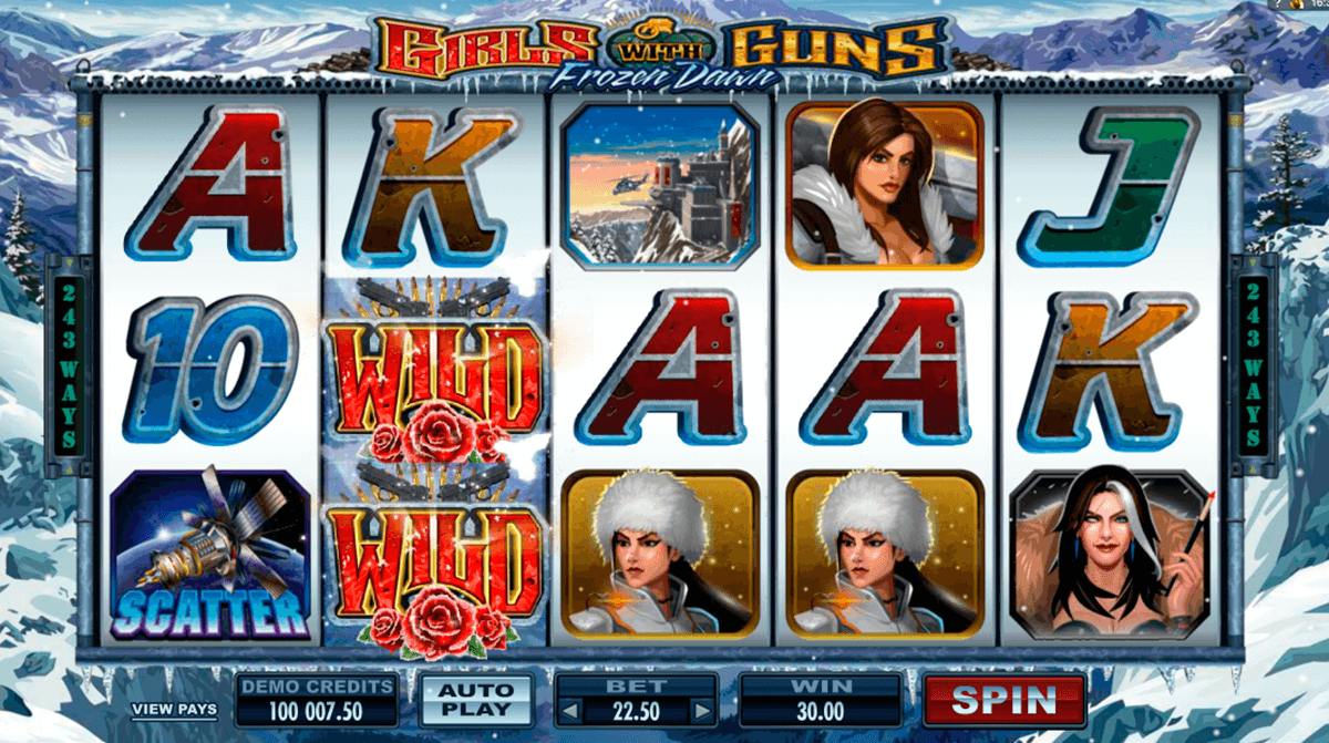 girls with guns frozen dawn microgaming slot machine