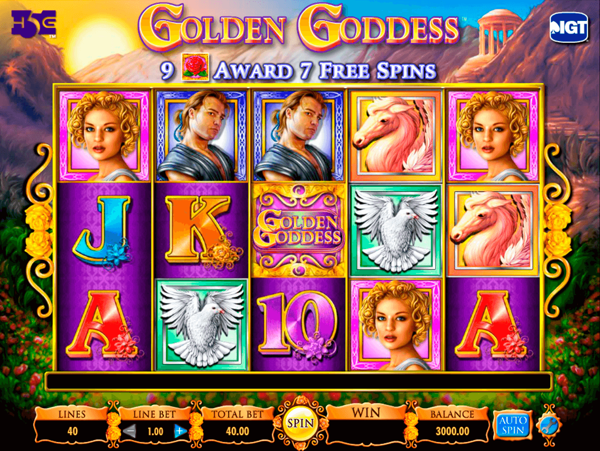golden goddess igt slot machine