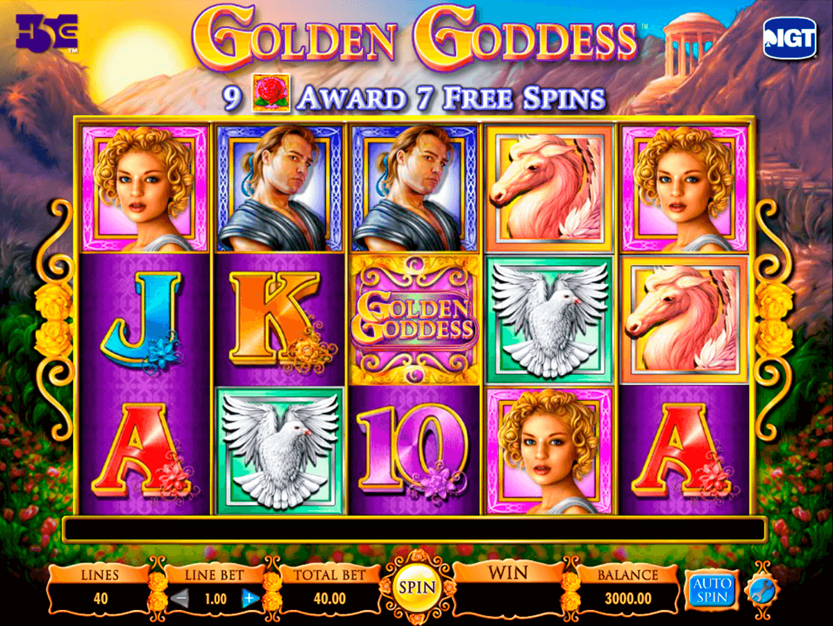 golden goddess igt slot machine 