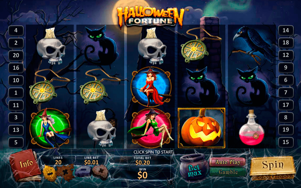 halloween fortune playtech slot machine