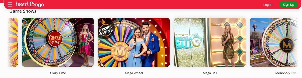 heart bingo casino games