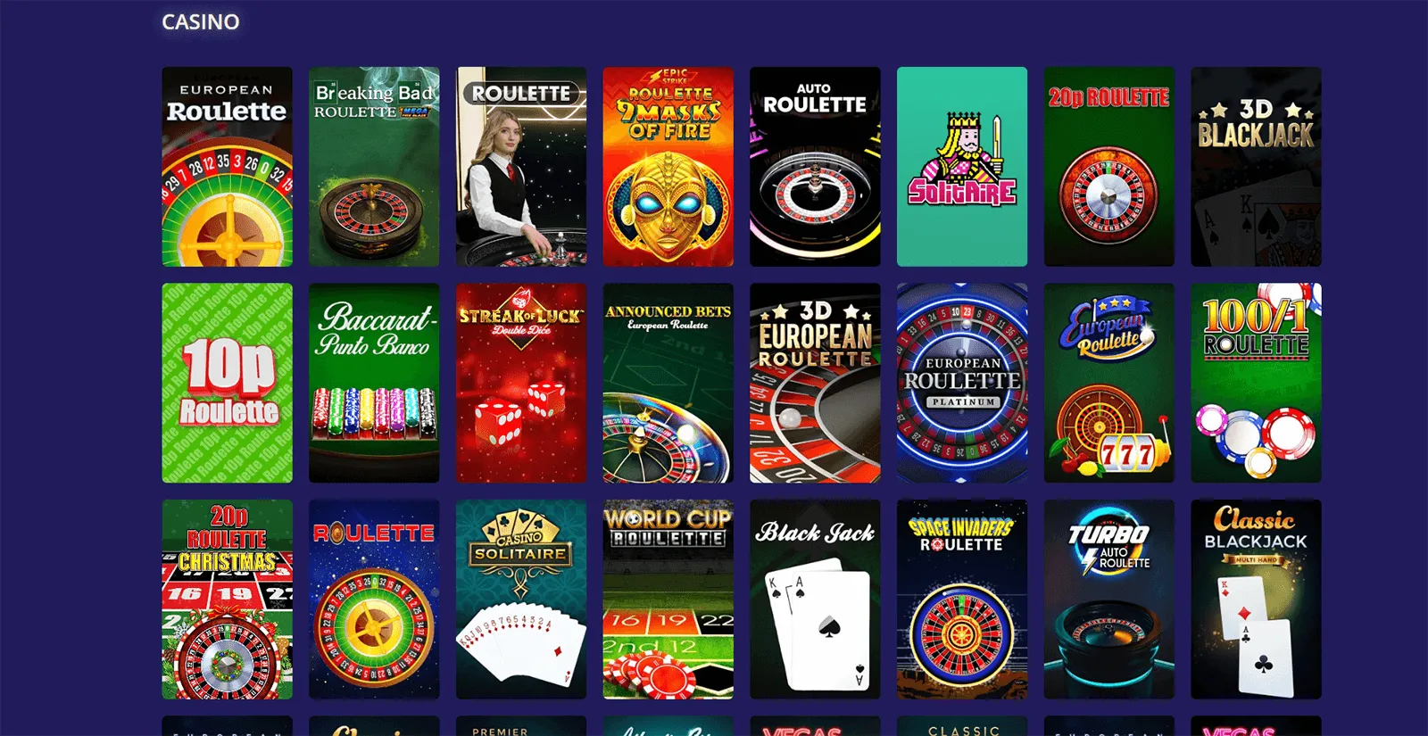 Hippozino Casino Table Games in UK