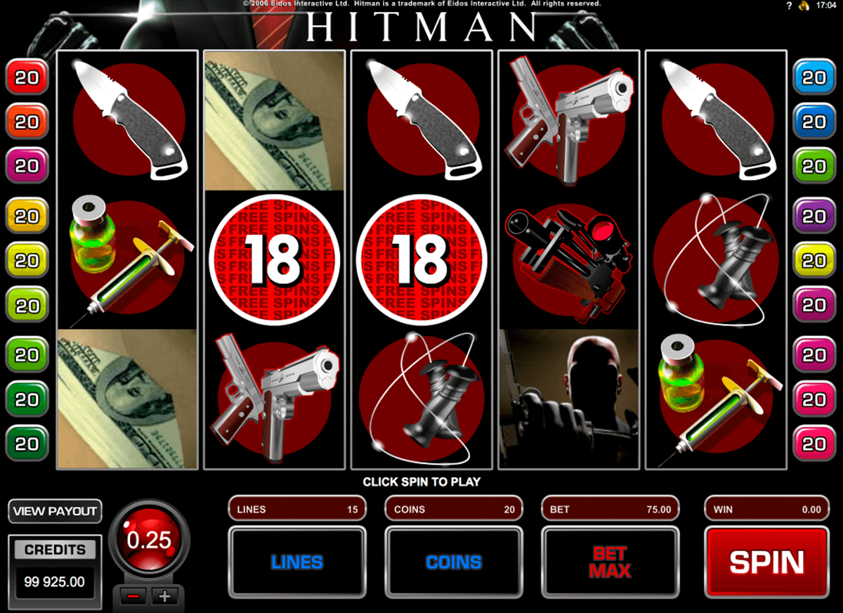 hitman microgaming slot machine