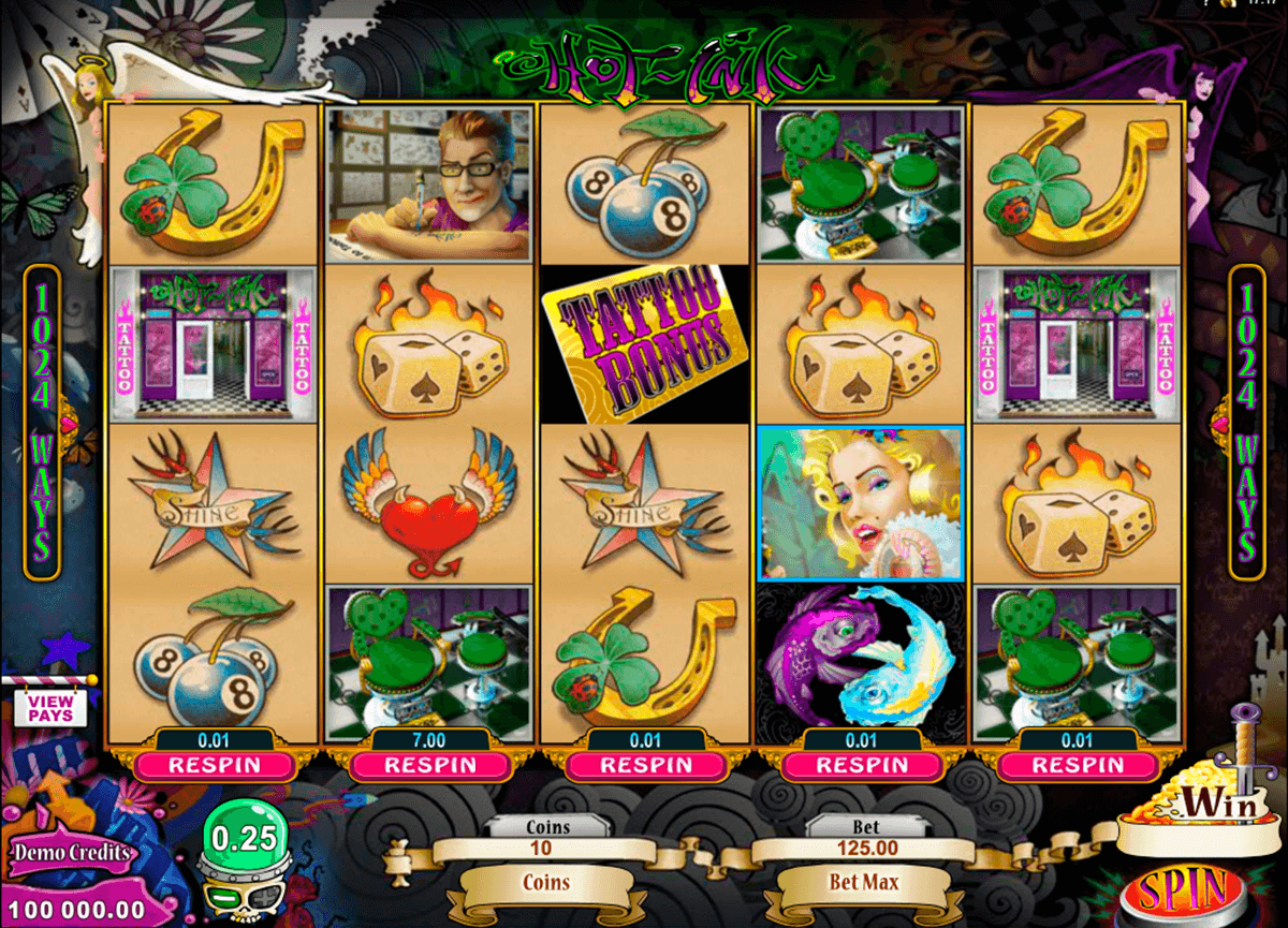 hot ink microgaming slot machine