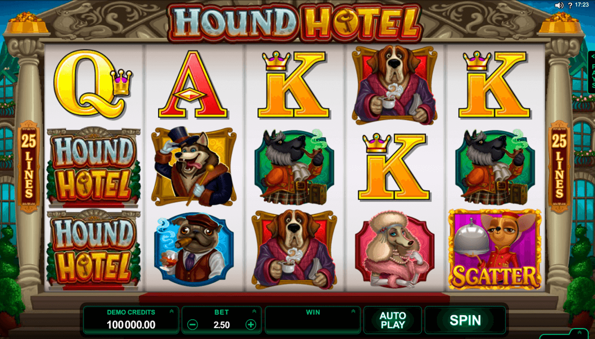hound hotel microgaming slot machine