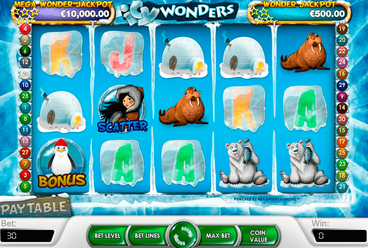 icy wonders netent slot machine