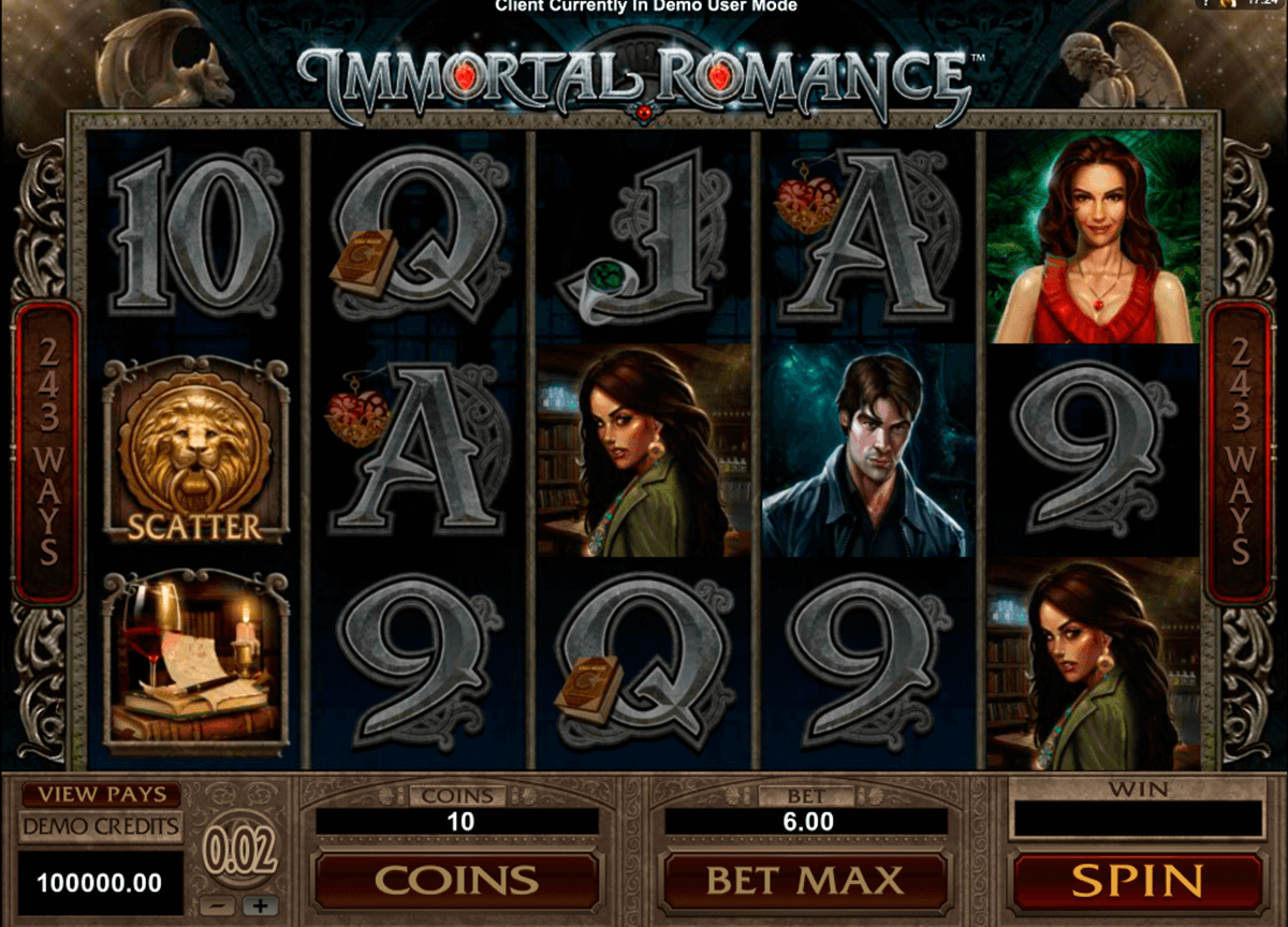 immortal romance microgaming slot machine