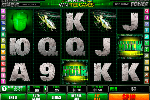 incredible hulk playtech slot machine