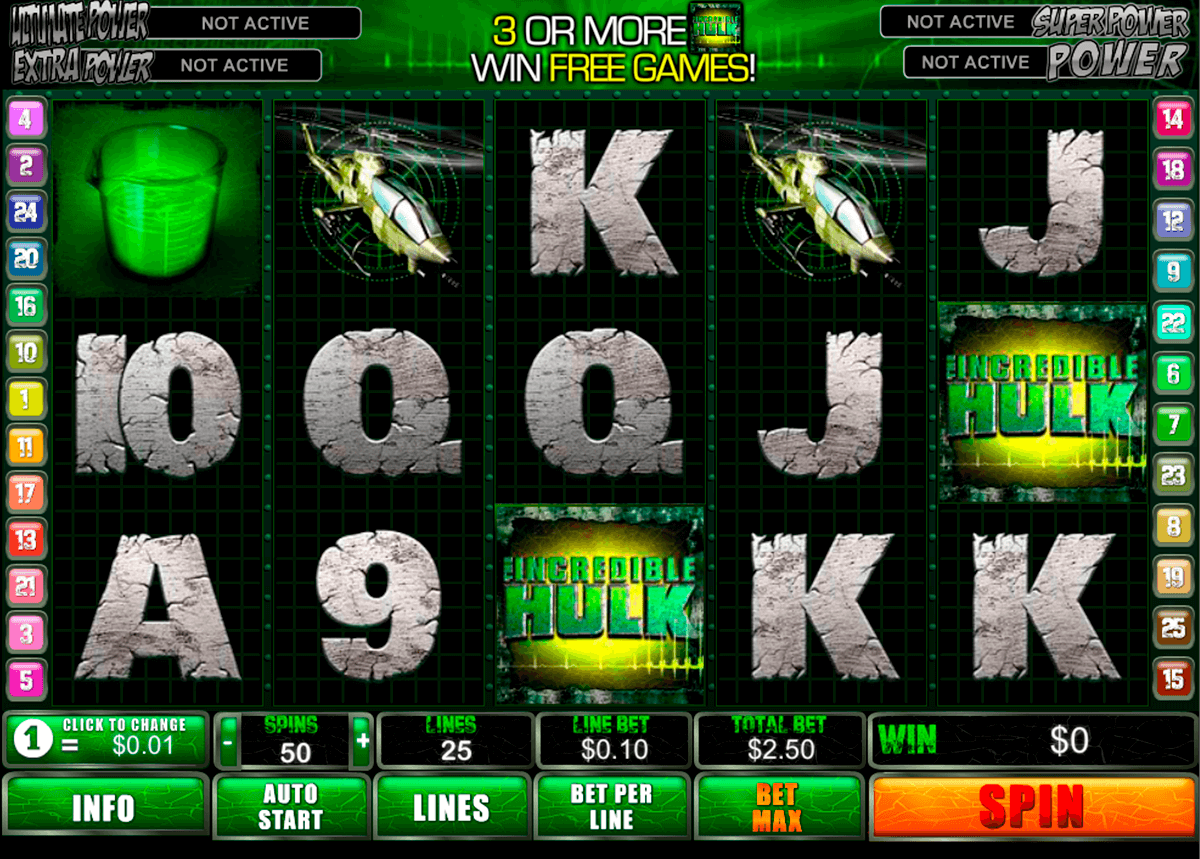 Free Online Slot Machine Hulk