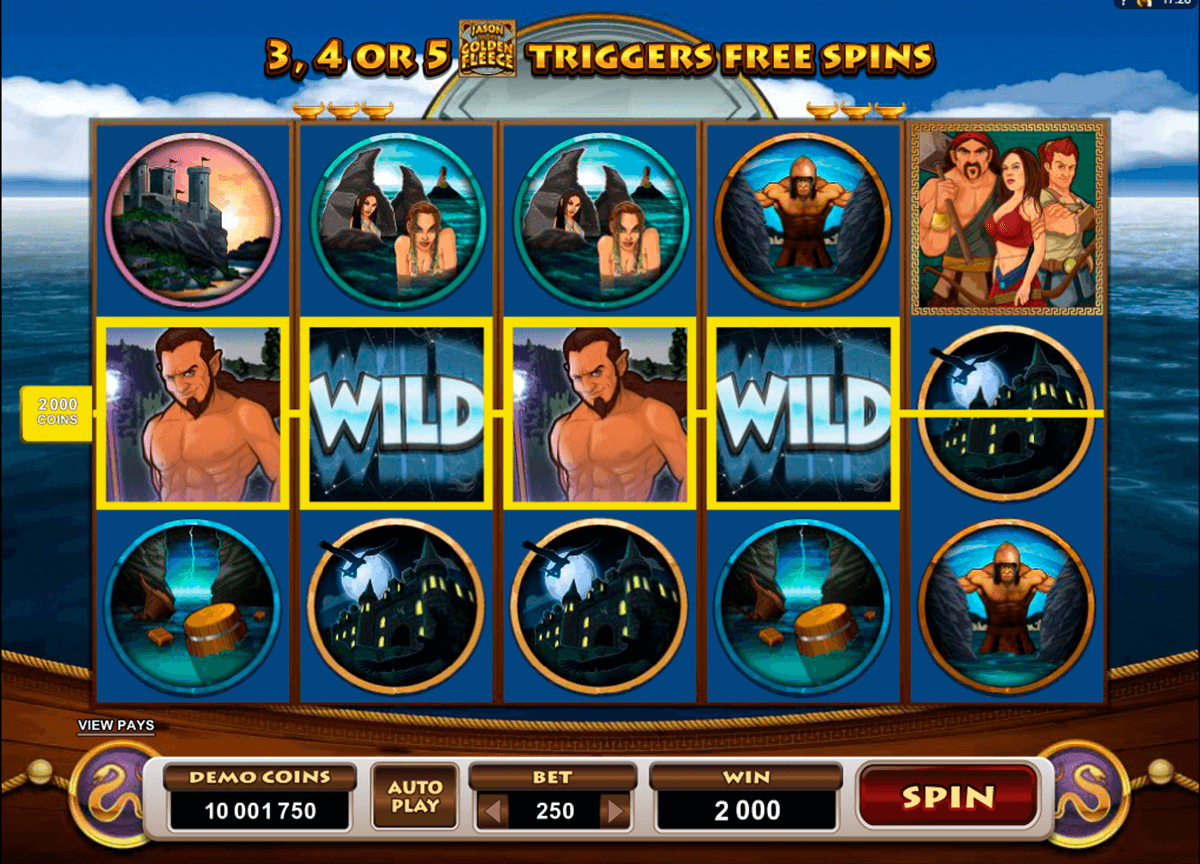 jason and the golden fleece microgaming slot machine