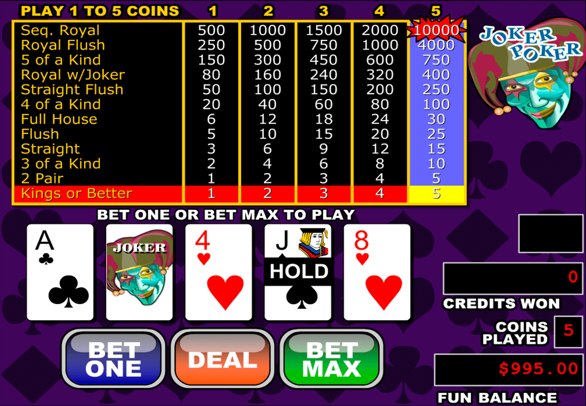 video poker free games no download