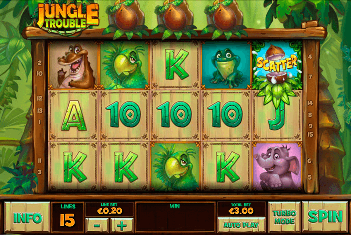 jungle trouble playtech slot machine