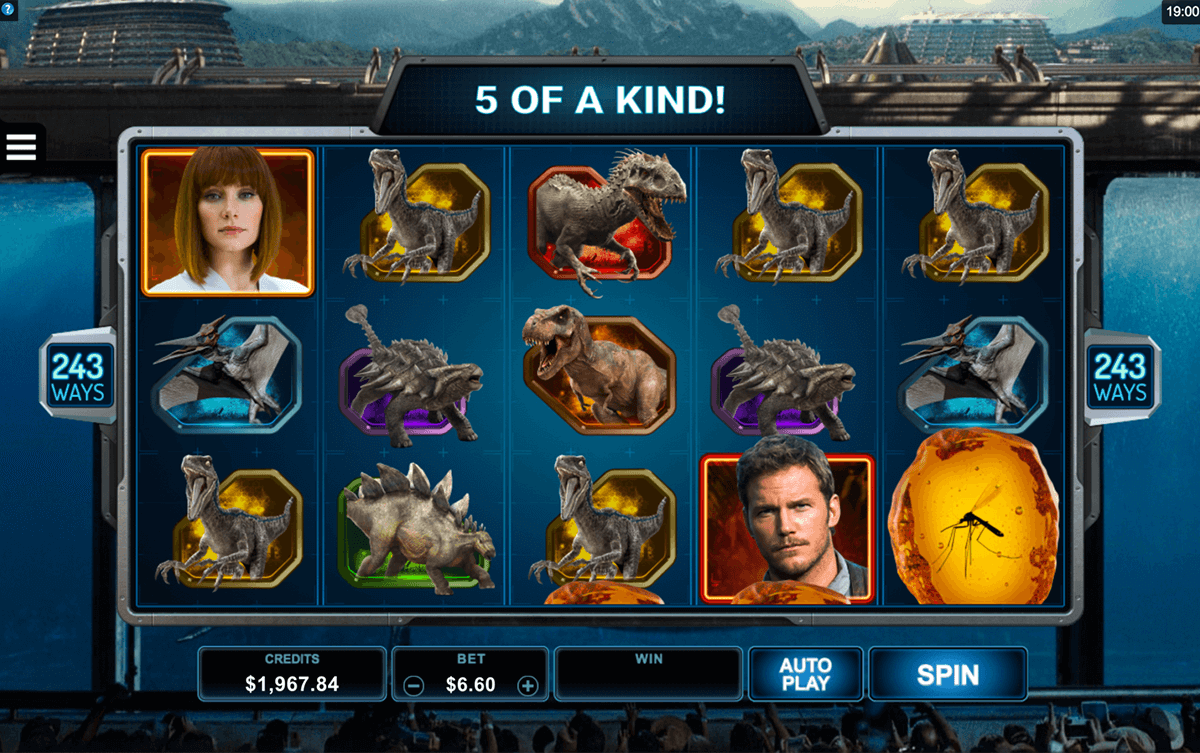 jurassic world microgaming slot machine