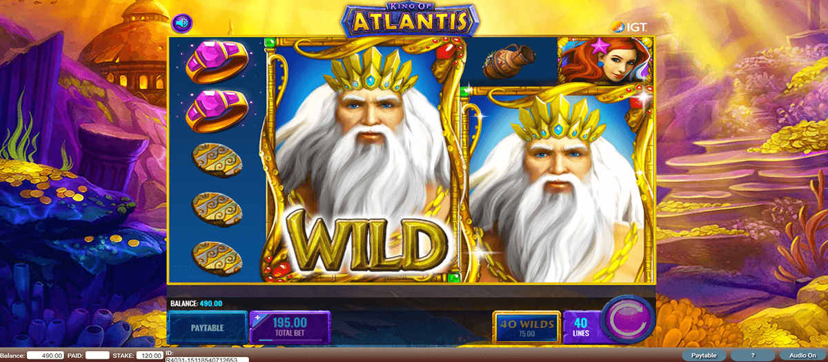 queen of atlantis slot machine big win