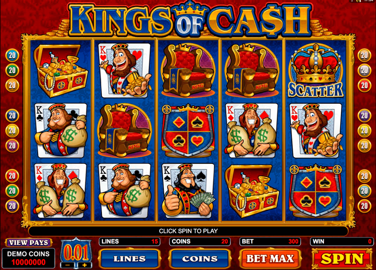kings of cash microgaming slot machine 