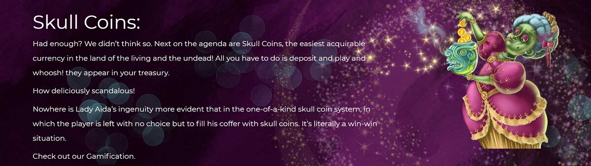 lady aida skull coins