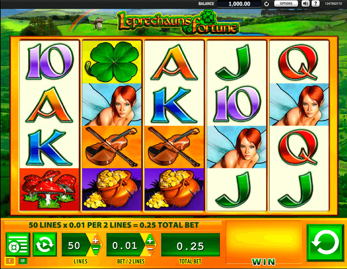 leprechauns fortune wms slot machine