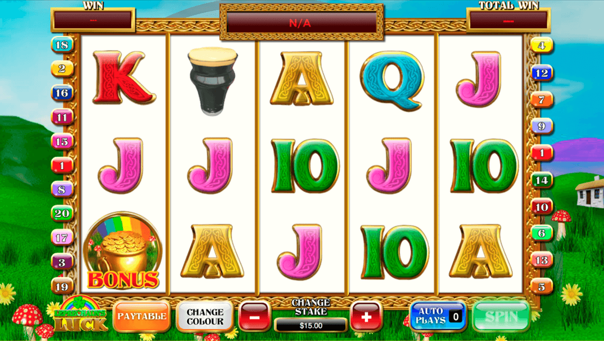 leprechauns luck playtech slot machine