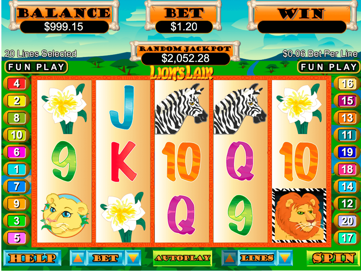 lions lair rtg slot machine