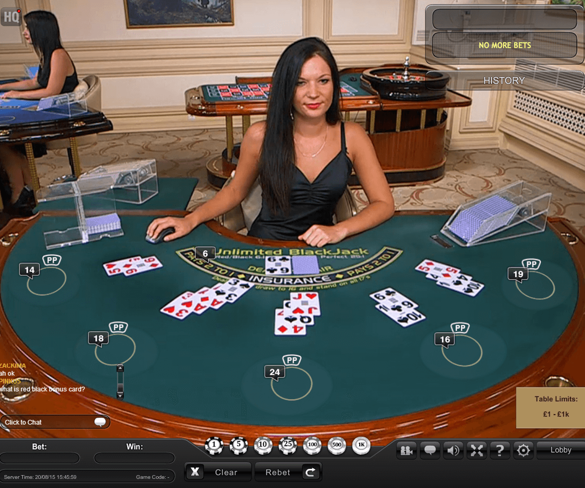 Live Unlimited Blackjack Game Play Free Playtech Blackjack 