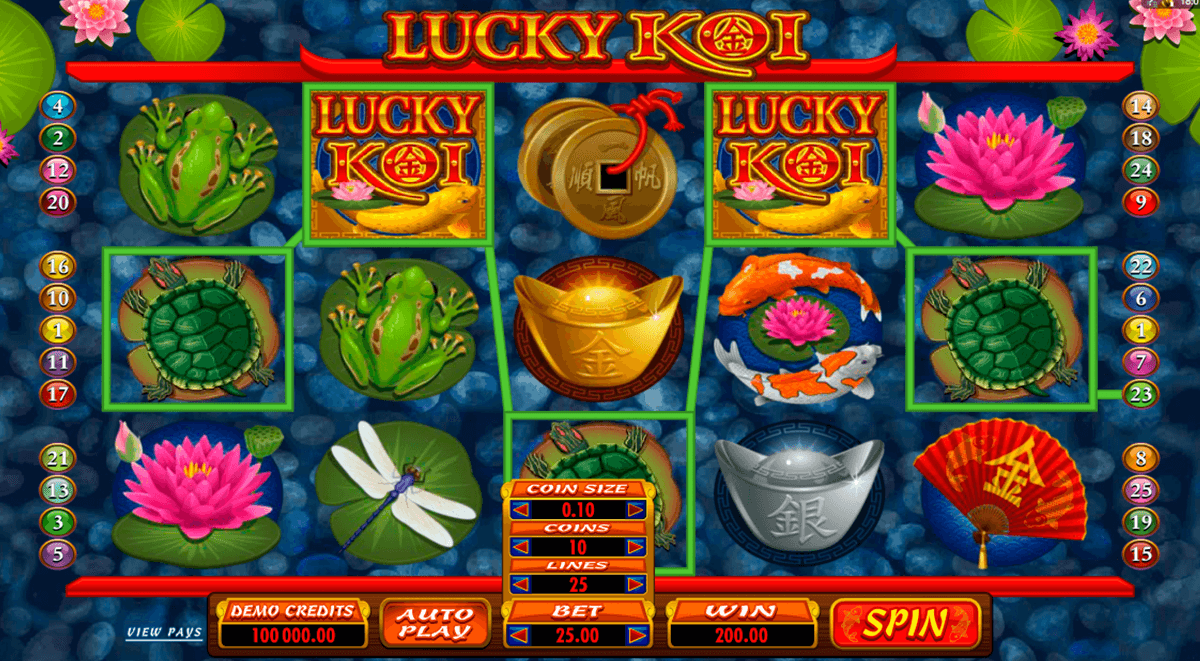 lucky koi microgaming slot machine