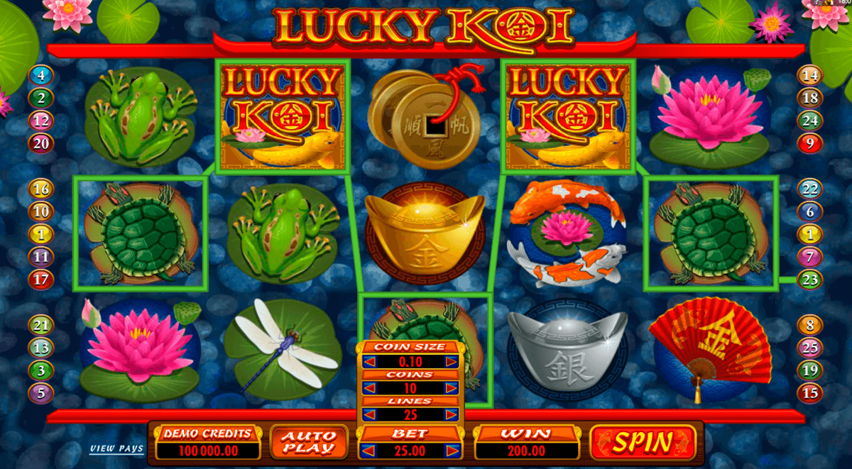 lucky koi microgaming slot machine 