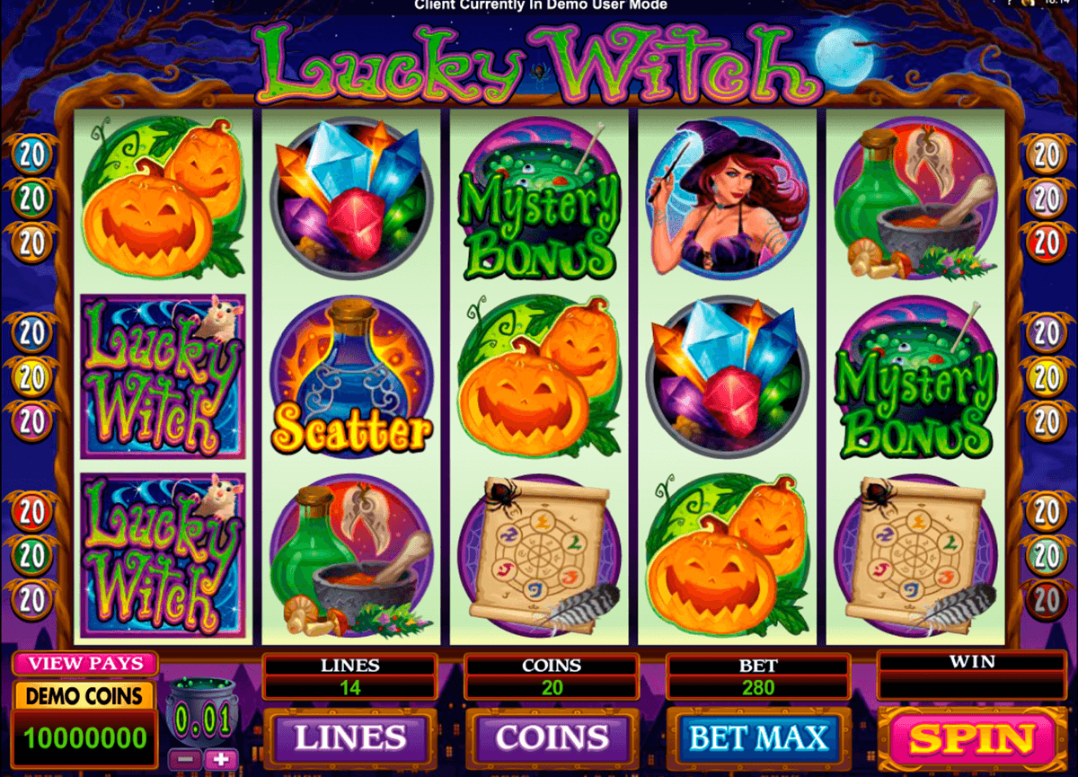 lucky witch microgaming slot machine