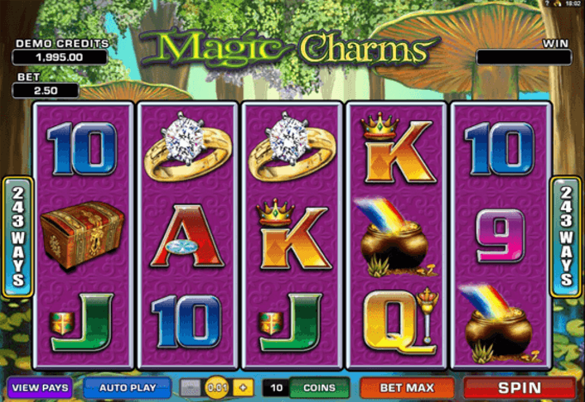 magic charms microgaming slot machine