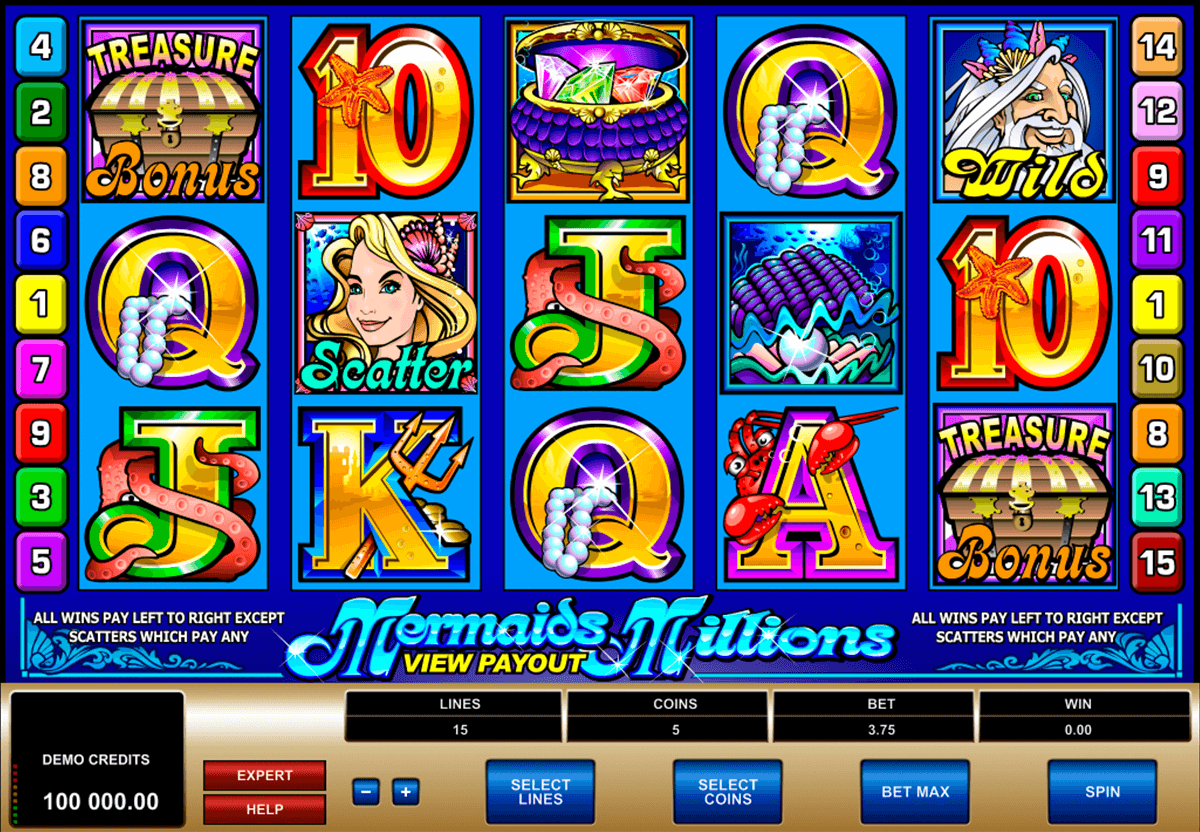 mermaids millions microgaming slot machine 