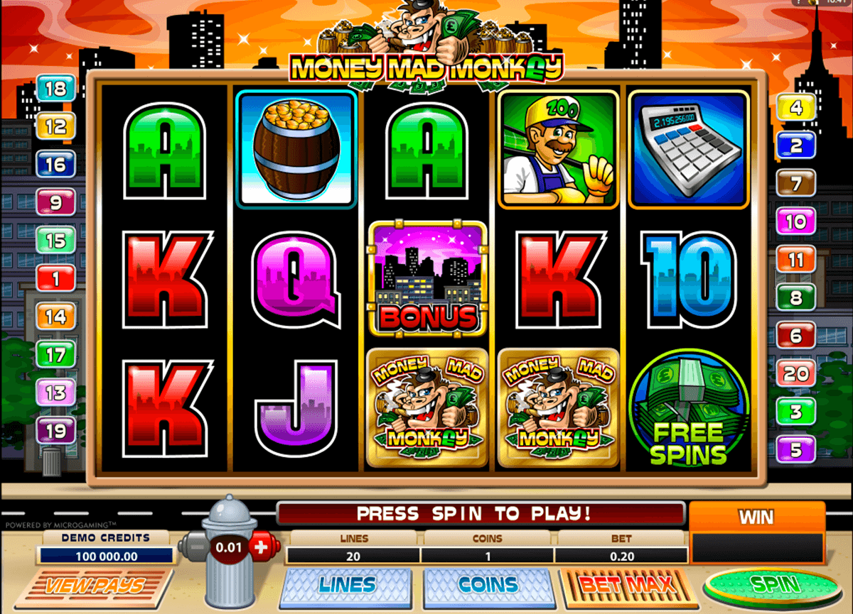 Crazy monkey slots