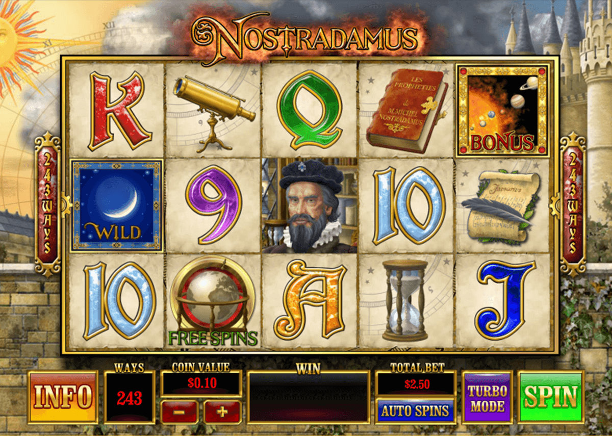 nostradamus playtech slot machine