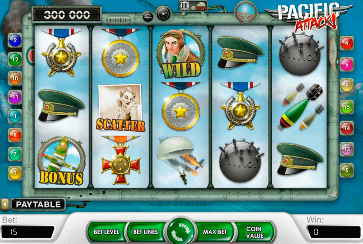 pacific attack netent slot machine