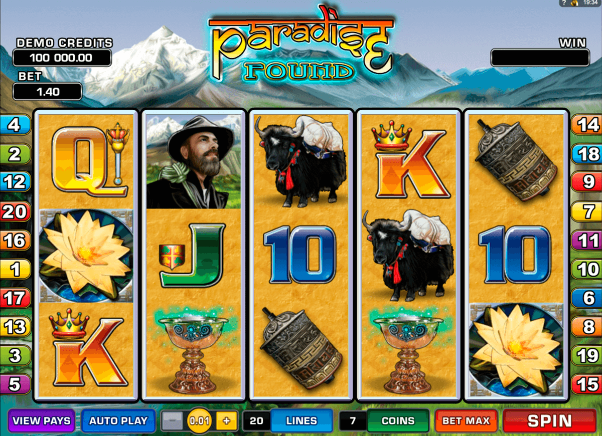 paradise found microgaming slot machine