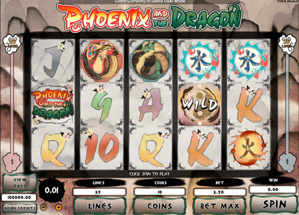 phoeni and the dragon microgaming slot machine