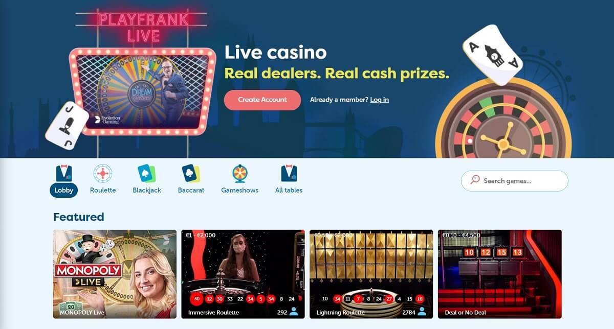 playfrank casino