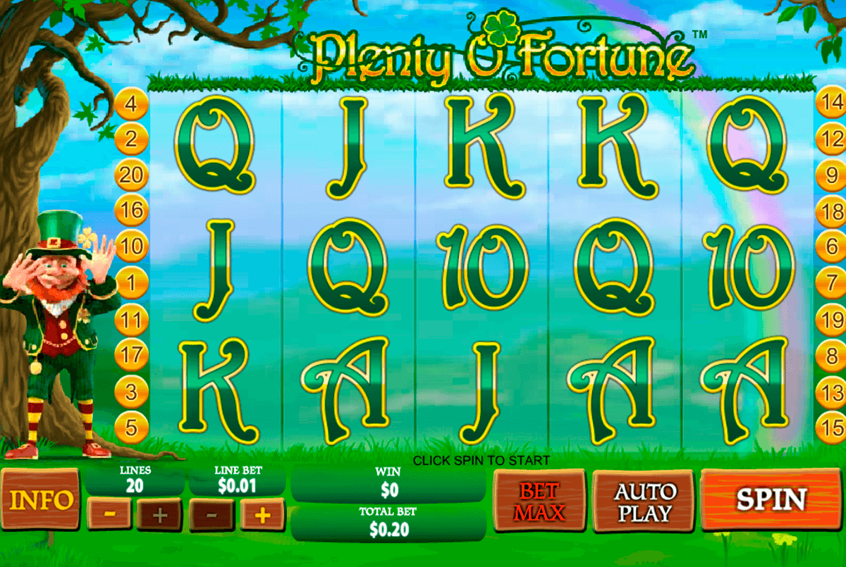 plenty o fortune playtech slot machine