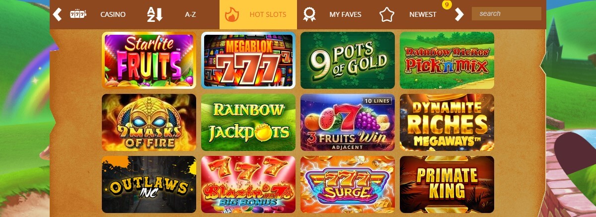 rainbow spins casino slots