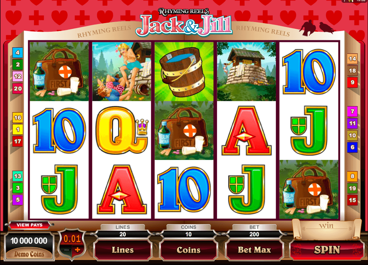 Rhyming Reels - Jack and Jill Slot Machine UK Play Free ...