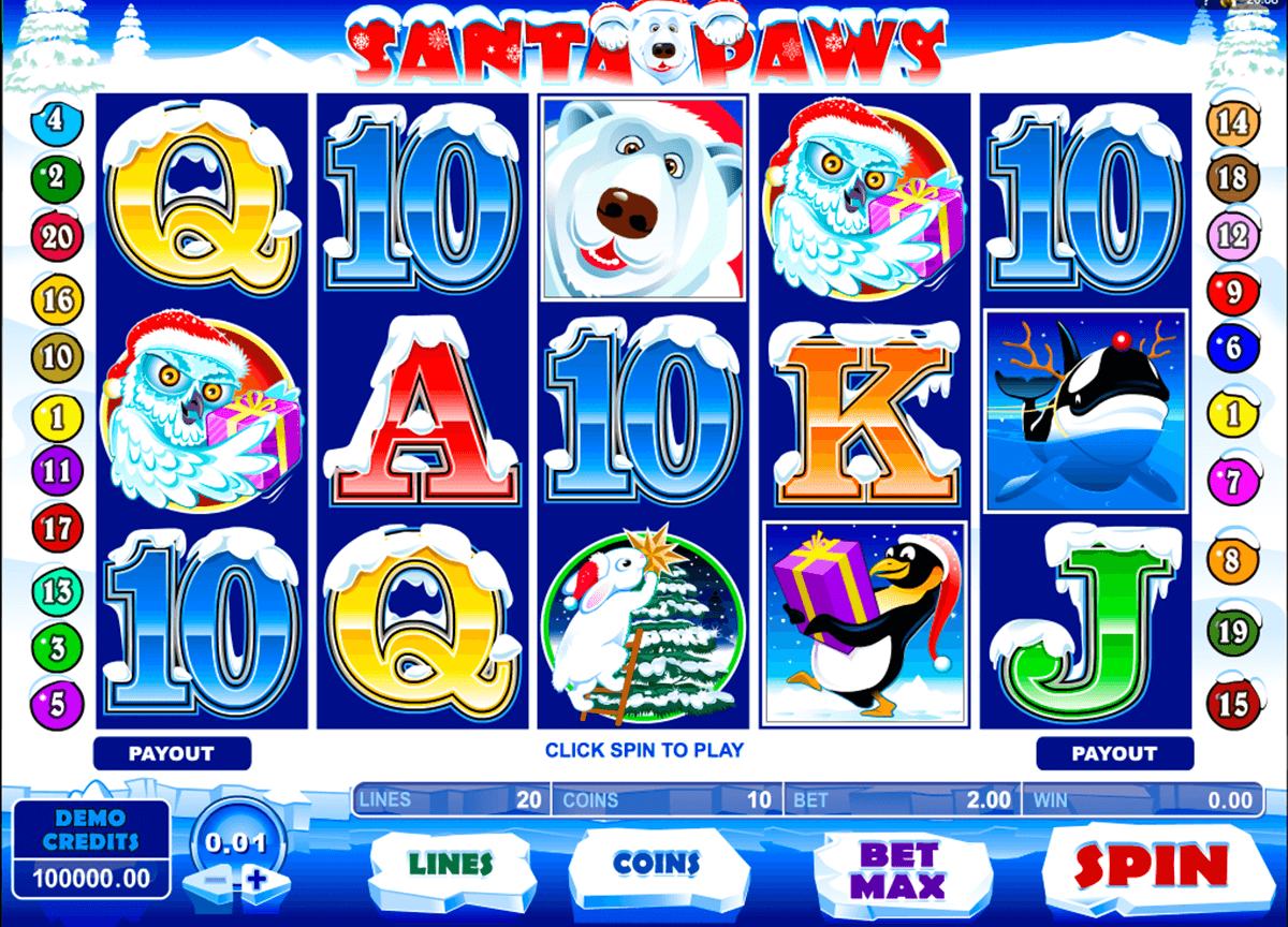 santa paws microgaming slot machine