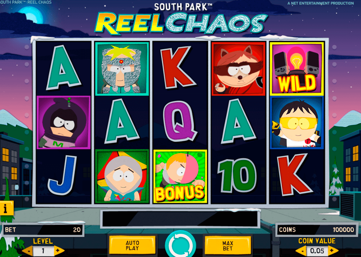 south park reel chaos netent slot machine