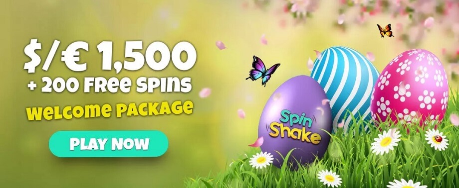 spin shake casino welcome bonus
