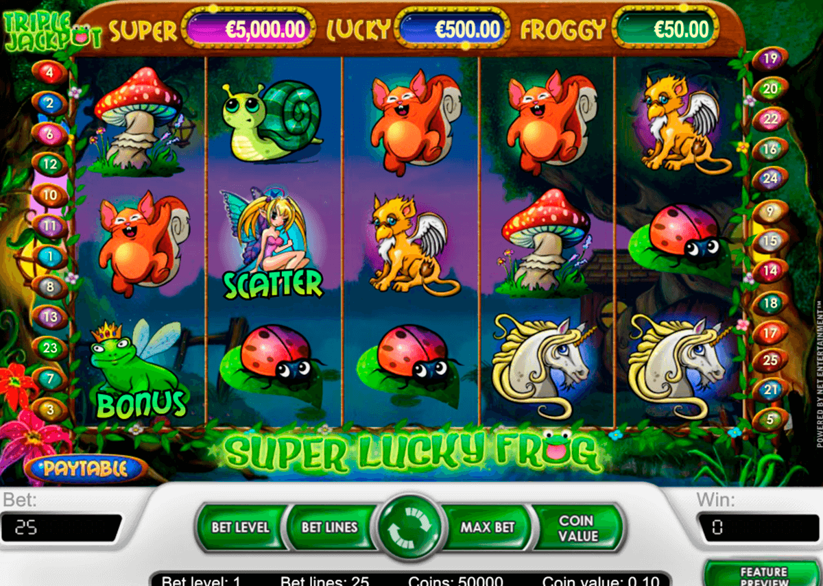 super lucky frog netent slot machine