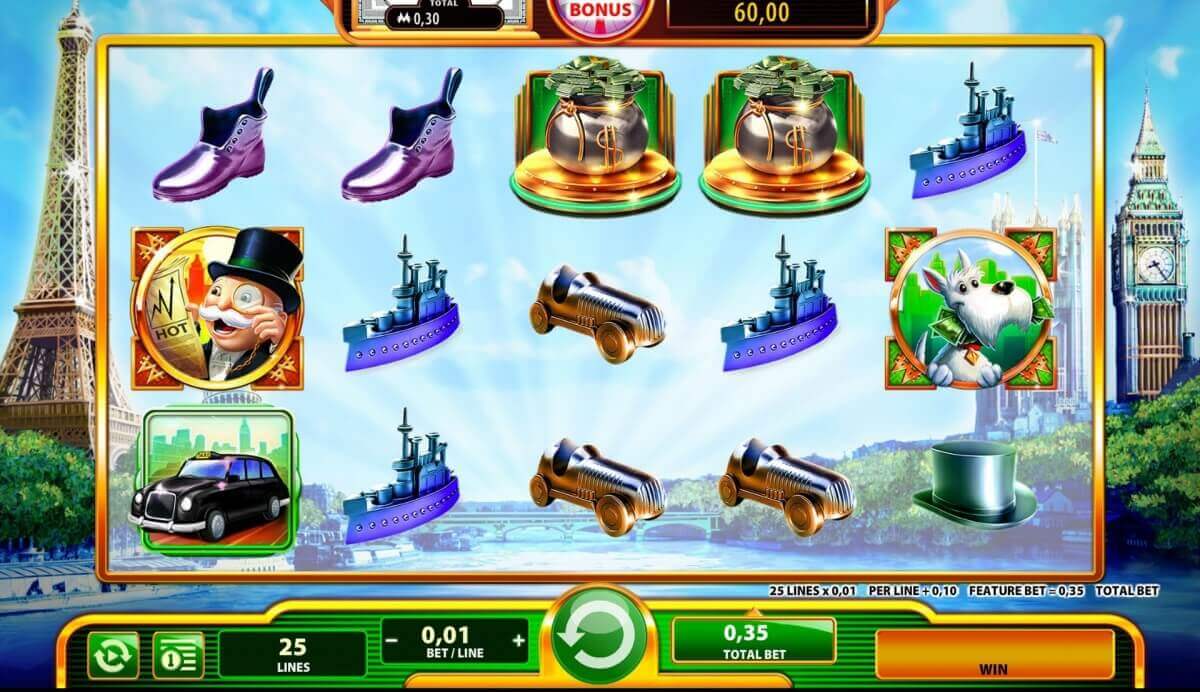 Super Monopoly Money Reels & Paylines