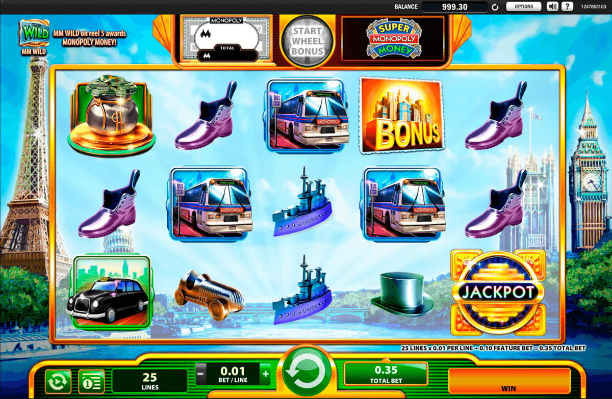 monopoly slot machine recently