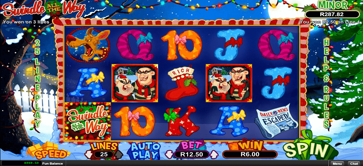 Swindle All The Way Free Play Slot Machine
