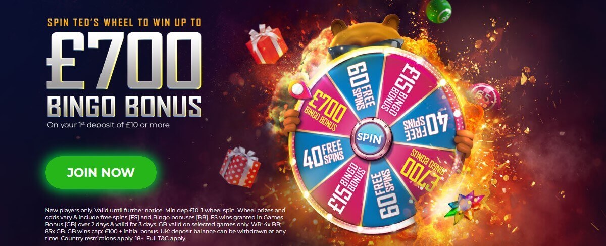 ted bingo casino welcome bonus